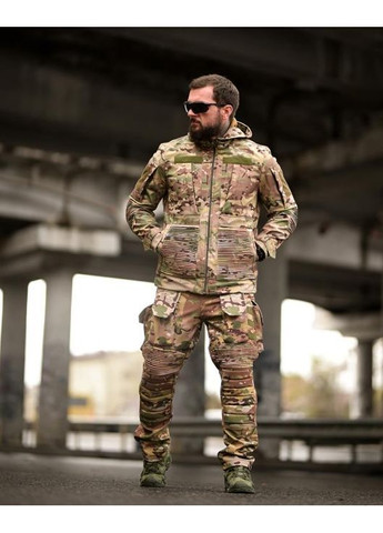 Армійський чоловічий демісезонний костюм SoftShell мультикам Freedom