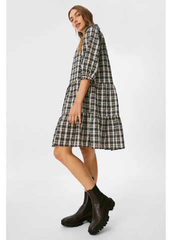 Комбинированное кэжуал платье C&A в клетку
