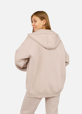 Женская толстовка на молнии цвет бежевый ЦБ-00254555 Yuki (305327529)