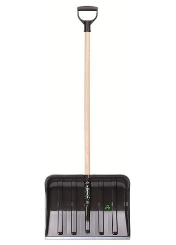 Лопата Prosperplast ECO для уборки снега черная с металлическим кантом легкая морозостойкая ProDobro (367265444)