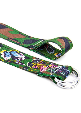 Ремень для йоги SP- (полиэстер, р-р 183 x 3,8 см, зеленый) (FI-6975-6) SP-Sport (361435958)