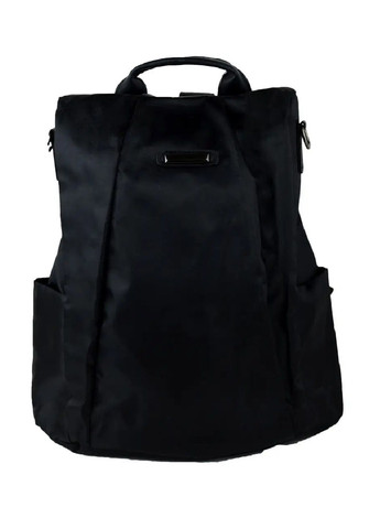 Рюкзак сумка кежуал городской женский с системой антивор съемным плечевым ремнем нейлон 31х28х12 см (477600-Prob) Черный Unbranded (298319458)