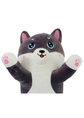 Кіт батон 90 см з об'ємною мордочкою 3Д 3D м'яка іграшка антистрес подушка плюшевий котик обіймашка графіт No Brand (290186422)