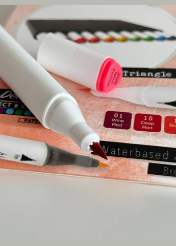 Фломастеры акварельные двухсторонние DECO Time 10 шт No Brand (300448403)