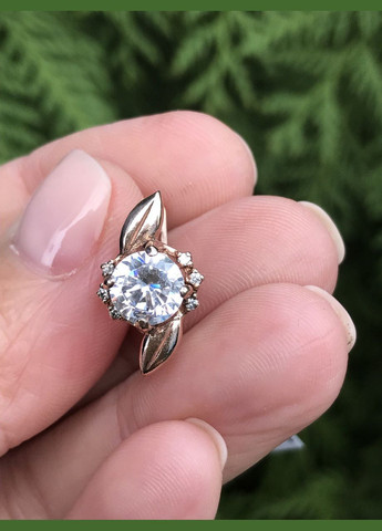 Сережки з позолотою та цирконієм 1122061201 No Brand (317577405)