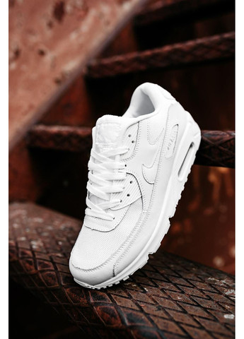 Білі Осінні кросівки чоловічі nike air max 90 white 2 найк аір макс 90 No Brand