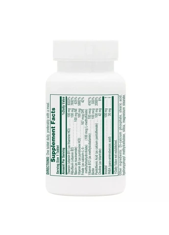 B-комплекс медленного высвобождения MEGA В-100 Natures Plus, 60 таблеток Nature's Plus (361113910)