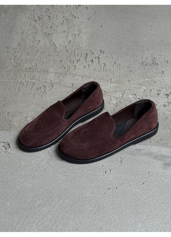 Замшеві Лофери з анатомічним носиком для широкої стопи Helen (355796333)