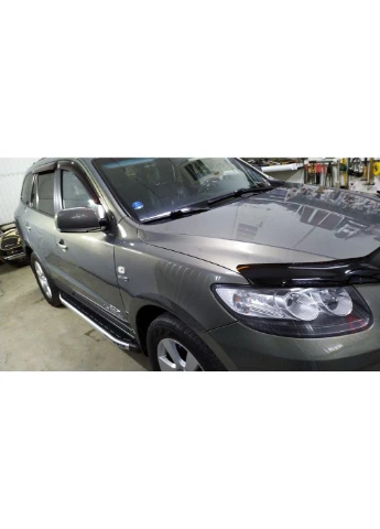 Бокові пороги Fullmond (2 шт, алюм.) для Hyundai Santa Fe 2 2006-2012 рр Erkul (390731824)