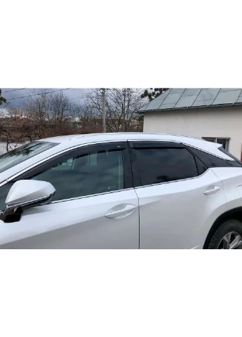 Вітровики з хром молдингом Short (4 шт, ) для Lexus RX 2016-2022 рр Hic (392159364)