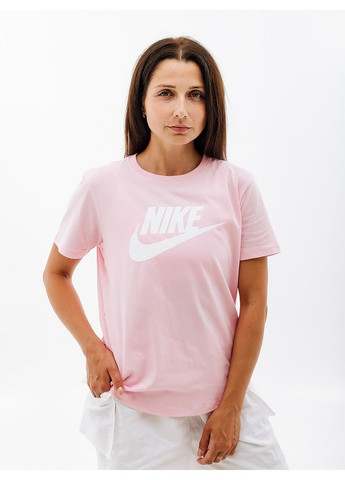 Розовая демисезон футболка w nsw tee essntl icn ftra Nike