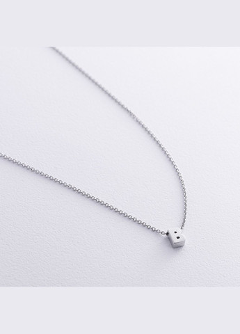 Серебряное колье с буквой В 1105 В 45 Oniks (264392795)