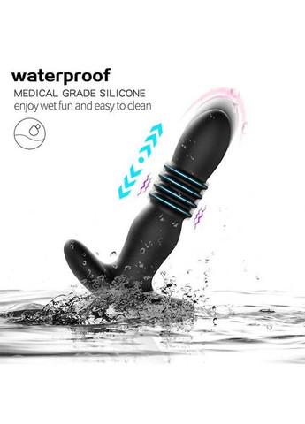 Анальний корок із вібрацією та поступальними рухами та ротацією Magic Jingers для інтимного задоволення China (360603398)