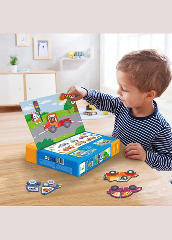 Магнітна гра "Дорожні пригоди" 200244, 1 магнітна дощечка, 36 магнітів DoDo Toys (306436458)