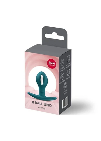 Анальная пробка B BALLS UNO Bottle Green sexstyle Fun Factory (388216753)