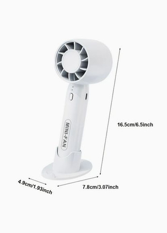 Портативный ручной вентилятор с подставкой и аккумулятором Portable Fan SCR-T10S синий No Brand (329740150)