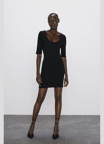 Черное платье лето,черный, Zara