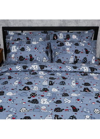 Комплект постельного белья Бязь Gold Люкс «» Семейные 160х220х2 наволочки 2х70х70 (MS-820006332) Moon&Star Feline Fun (356116613)
