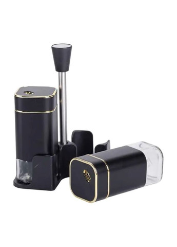 Набор для специй на подставке 2 баночки для соли и перца 120 мл стеклянные контейнеры для приправ кухонный органайзер Yiwu (370432238)