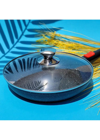 Сковорода 26 см з мармуровим антипригарним покриттям та знімною ручкою (EB-13004) Edenberg (360654639)