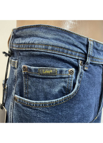 Джинси чоловічі завужені стрейч щільні сині Lee (350349659)