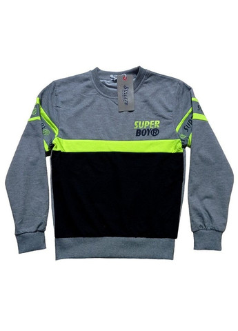 Sincere теплий світшот для хлопчика смужка сірий повсякденний