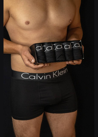 5 шт Трусы Боксеры Белая Резинка Топ Качество No Brand (322110819)