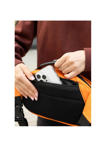 Сумка через плече жіноча бананка Flex помаранчева Sambag (341483910)