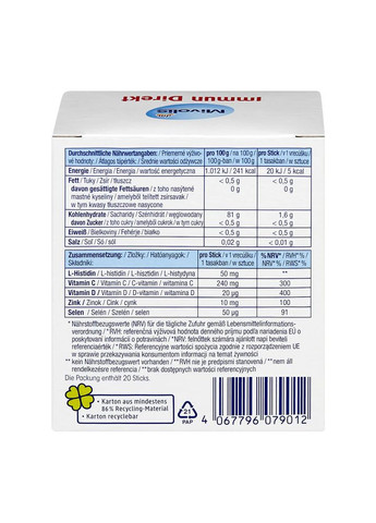 Біологічно активна добавка Immun Direkt порошок червоний апельсин для імунітету 20 шт Mivolis (360655014)