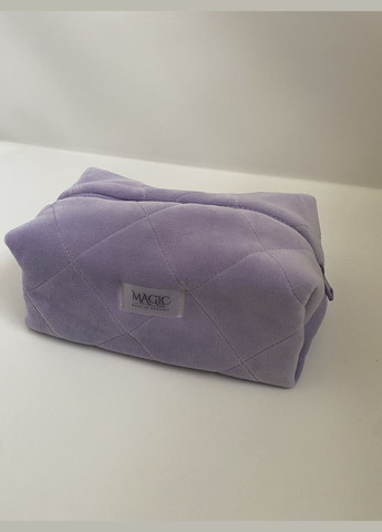 Косметичка велюрова фіолетового кольору Magic (329999111)