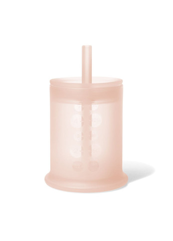 Силіконова кришка та трубочка для стаканчика Coral, кораловий () Olababy 61421 (331789889)