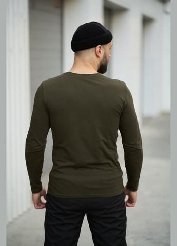 Оливковый (хаки) лонгслив Vakko