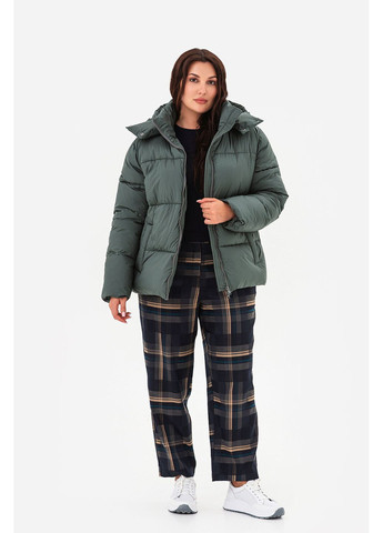 Чорна зимня куртка зимова crystal оливкова Garne