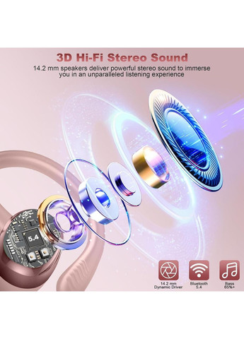 Беспроводные спортивные наушники S75 Bluetooth 5.4 50 часов IP7 водонепроницаемые No Brand (362706331)