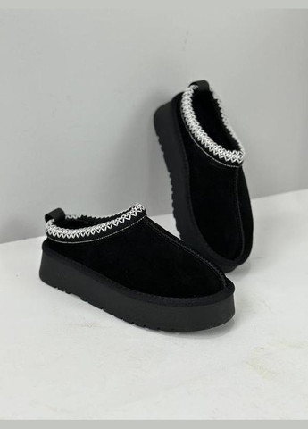 Замшевые короткие угги с вышивкой, угги сабо, низкие угги в стиле ugg tazz slipper Hengji (306515755)