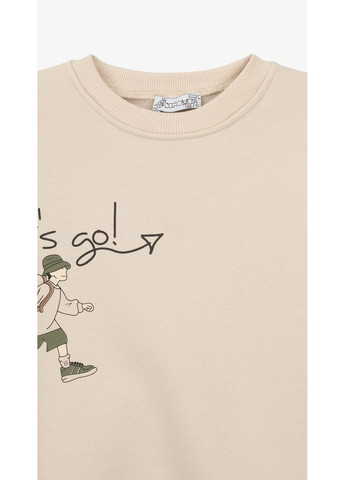 First Kids свитшот с принтом для мальчика m-190 146 см бежевый shop (2000999198519) бежевый повседневный