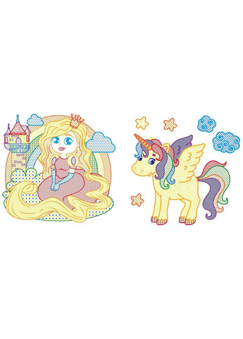 Водяні розмальовки з кольоровим контуром. Принцеса та її друзі Кристал Бук (316084329)