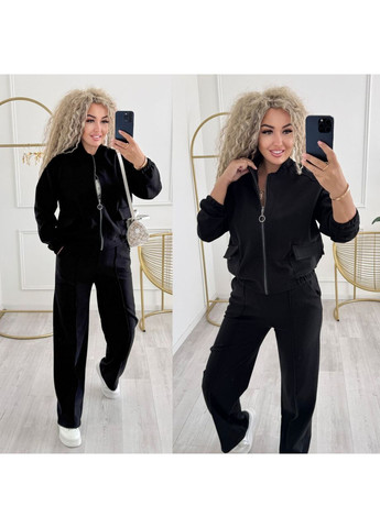 Костюм бомбер и брюки,кашемир диагональ с добавлением шерсти. Україна (362067105)