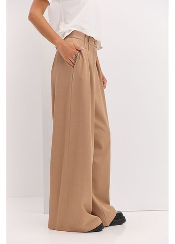 Женские брюки-палаццо со складками черные Arjen (361056783)