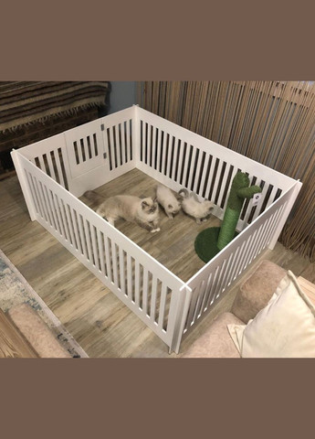 Вольєр для цуценят з дерева Сетиф 110х150 зефір (ВОС-11150920) No Brand (328605535)