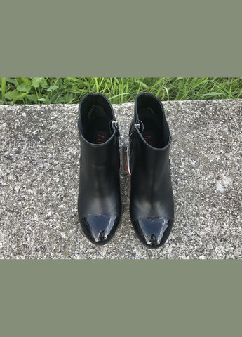 Осенние кожаные демисезонные ботинки на каблуке, тм Alpina