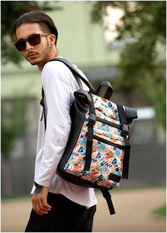 Рюкзак RollTop 0SHn принт "LIGHT" (R-24238711m-VS) Sambag (302450166)