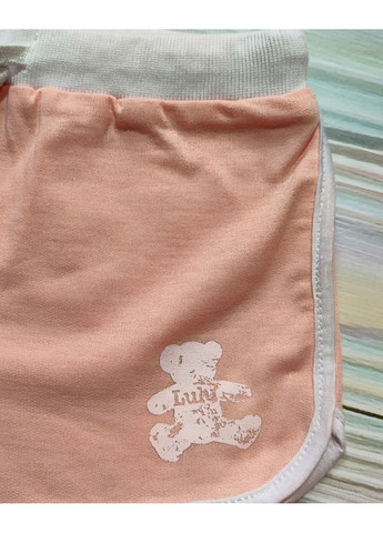 Детские шорты для девочки 8 лет 128 Персиковые Lulu Castagnette (370606758)