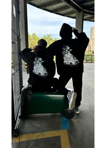 Худі мілітарі без флісу, унісекс, колір чорний, розміри XXL No Brand (370218013)