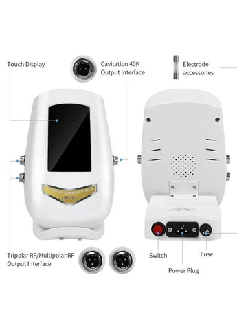 Аппарат 3 в 1 RF лифтинга и кавитации, 101 LW (334010317)