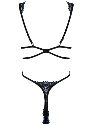 Черный демисезонный боди кружевное belisis teddy Obsessive