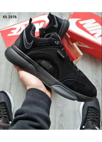 Чорні Осінні кросівки чоловічі nike air zoom black найк аір зум No Brand