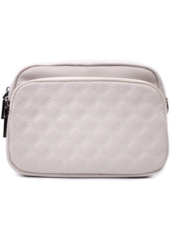 Сумка для жінок прошита ромбами на лицьовій стороні з натуральної шкіри. 21х15х7 см Vintage (315869221)