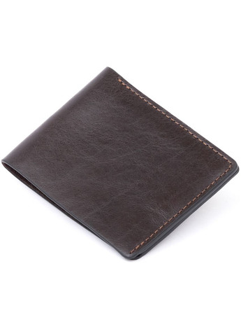 Портмоне унисекс из натуральной кожи с отделениями для карт и купюр коричневое (sku_11312) No Brand (327819706)