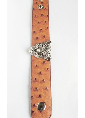 Шкіряний браслет леопард бежевий, 1519 No Brand (356775579)